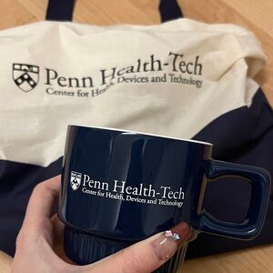 Penn Health-Tech Navy Mug and Tote